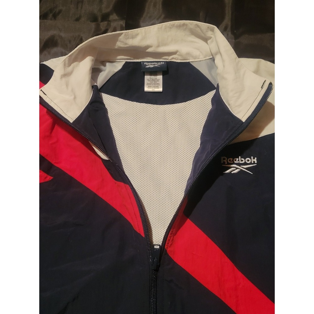 Reebok‎ Men's M Embroidered Logo Classics Lightweight Track Jacket Windbreaker - Picture 5 of 8